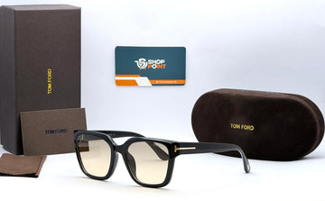 Tom Ford 1305X Black Frame Brown Gradient Photochromic Sunglasses