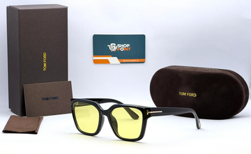Tom Ford 1305X Black Frame Yellow Photochromic Sunglasses