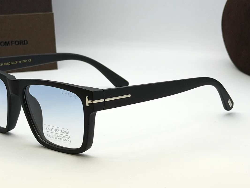 Tom Ford TF1303 Black Rectangular Photochromic Sunglasses