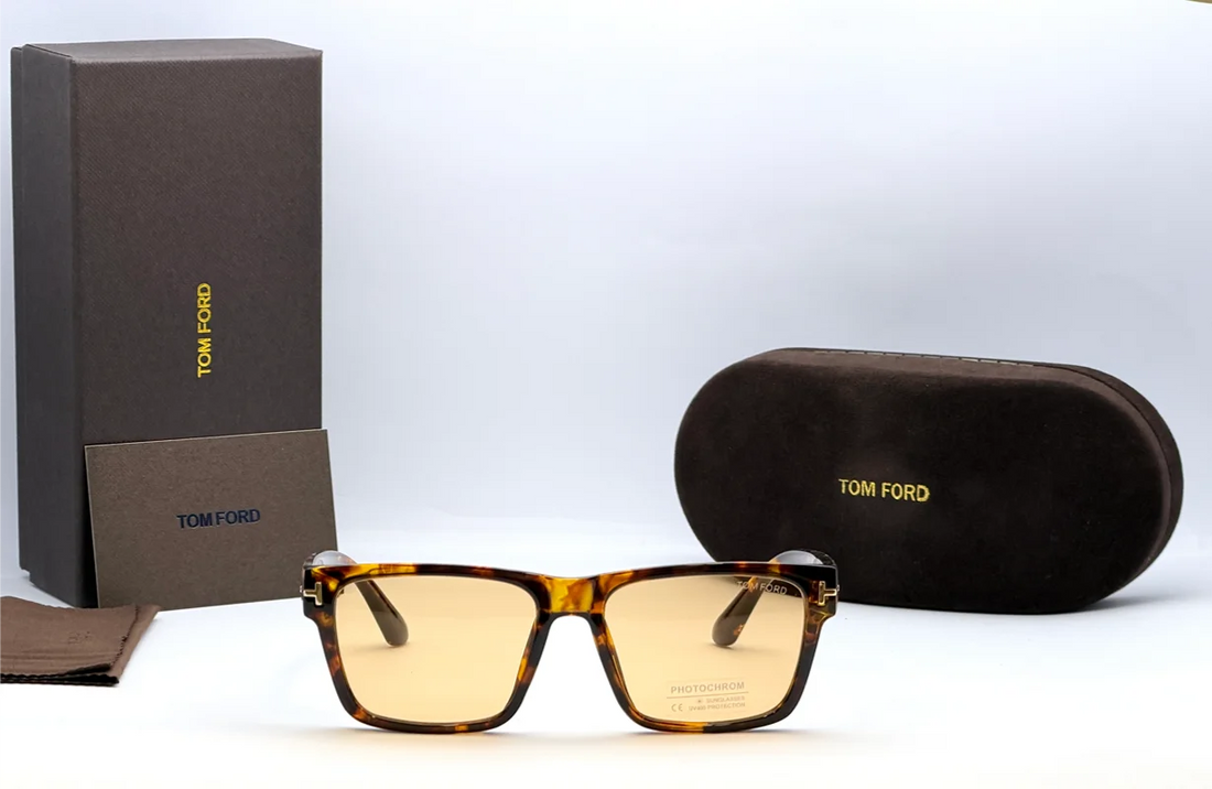 Tom Ford TF1303 Tortoiseshell Square Photochromic Sunglasses
