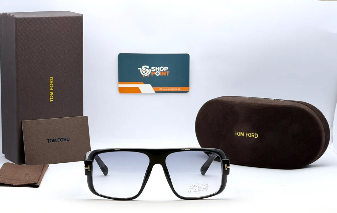 Tom Ford TF1312 Black Square Photochromic Sunglasses