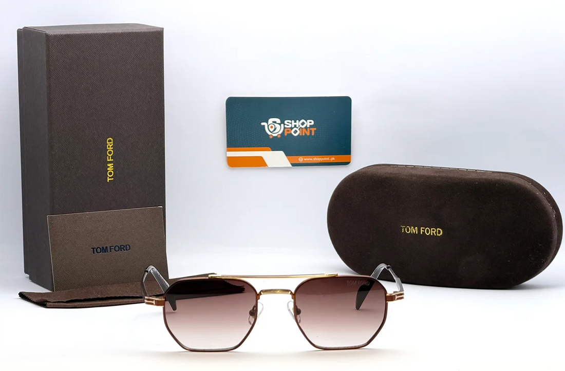 Tom Ford TF617 Gold Brown Lens Sunglasses