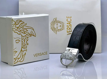 Versace Silver Belt For Men