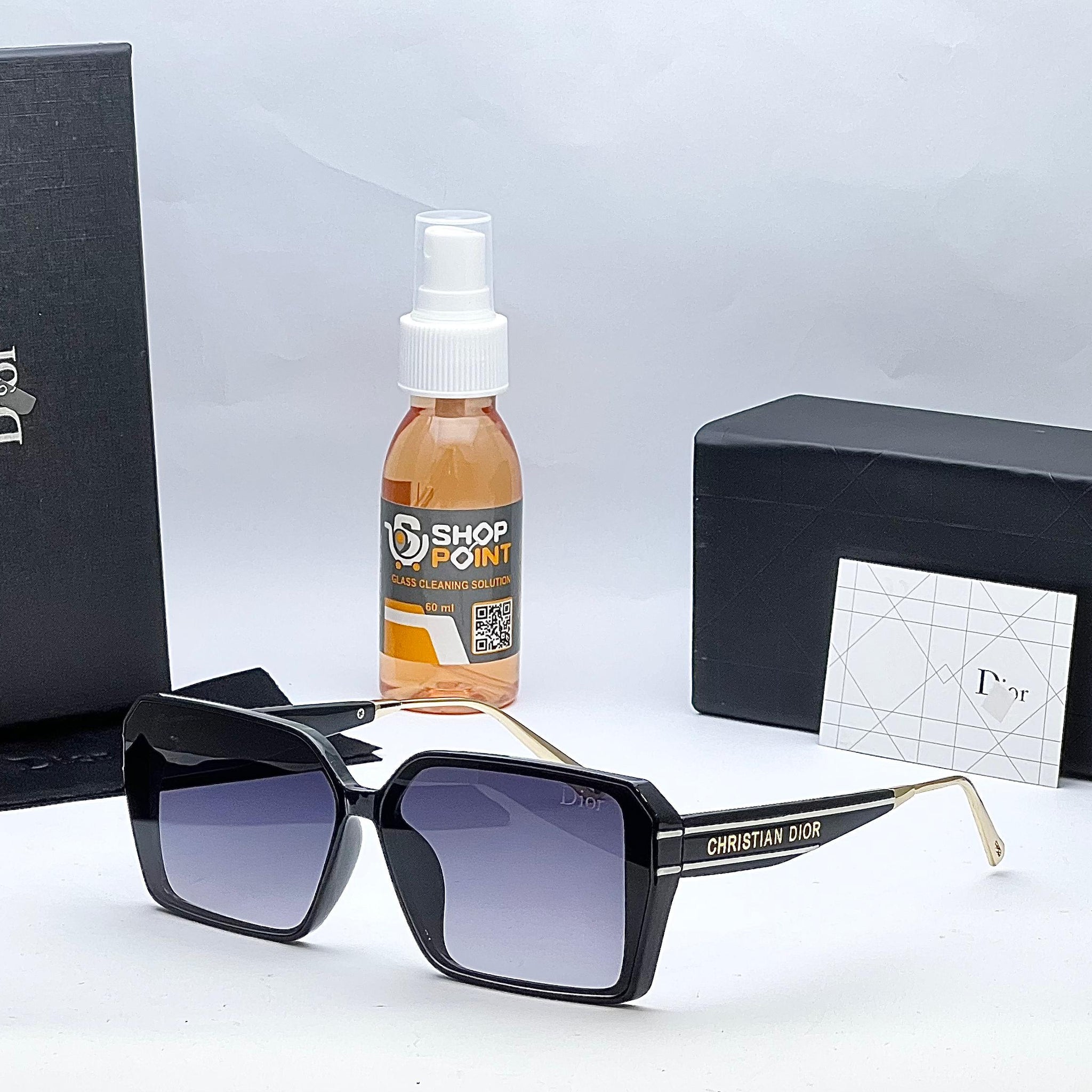 Black Rectangular Sunglasses