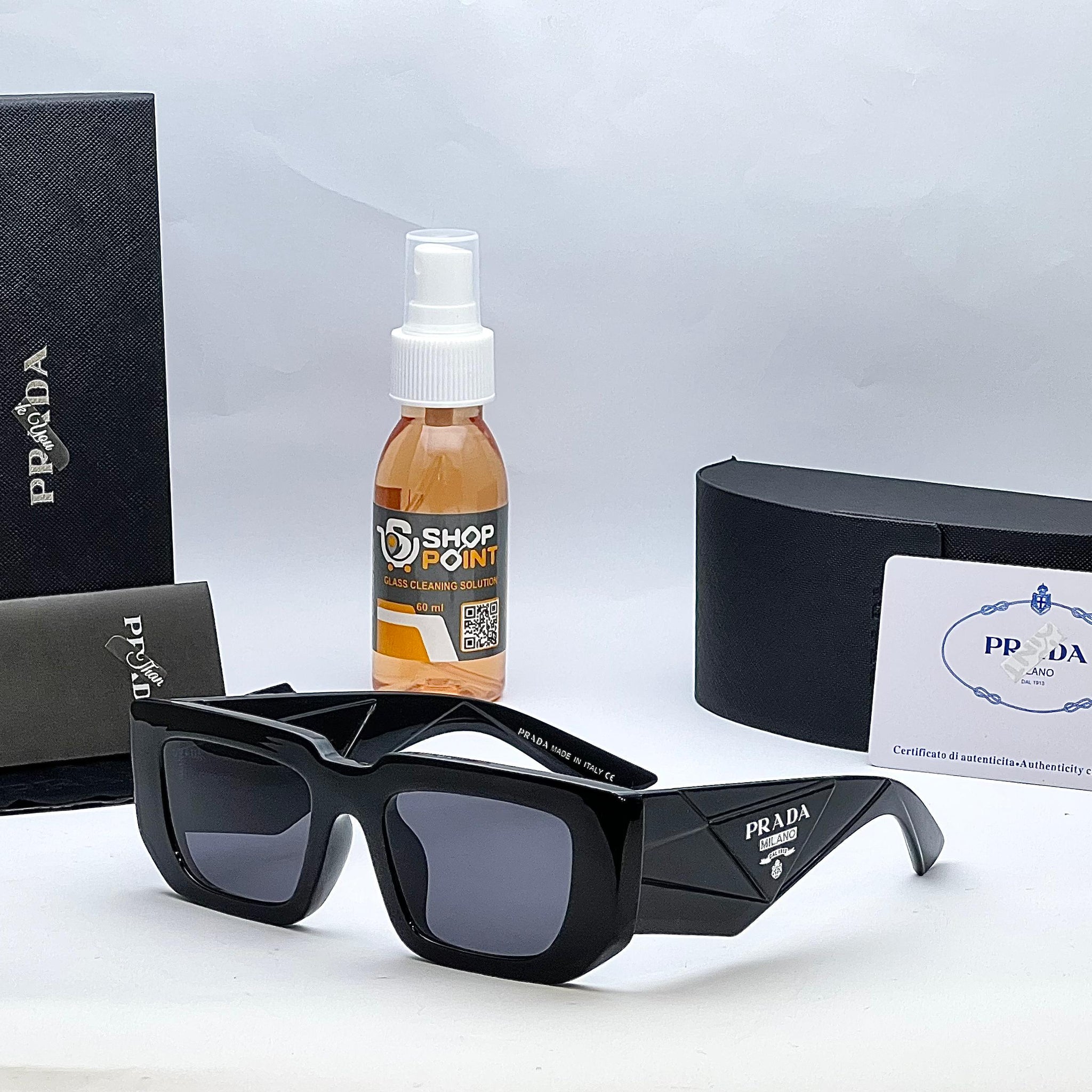 Pra--da Sunglasses Logo Arm