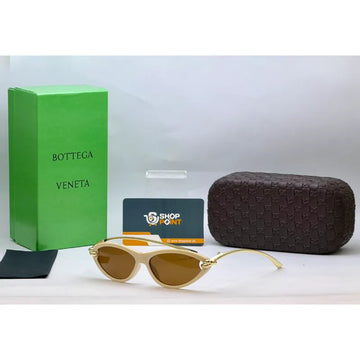 Bottega Veneta Ivory Cat Eye Sunglasses
