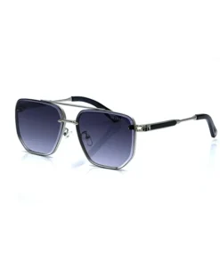 Maybach Silver Black Light Shade Cut Shape Sunglasses