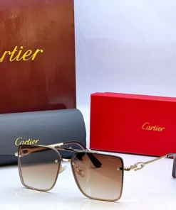 Cartier 23014 Golden Brown Sunglasses