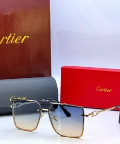 Cartier 23014 Golden Double Shade Sunglasses