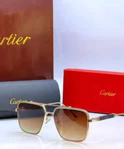 Cartier 23064 Golden Brown Sunglasses