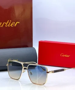 Cartier 23064 Golden Double Shade Sunglasses
